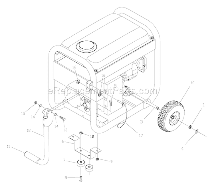 Page D Diagram and Parts List for 1932-1  Briggs and Stratton Generator